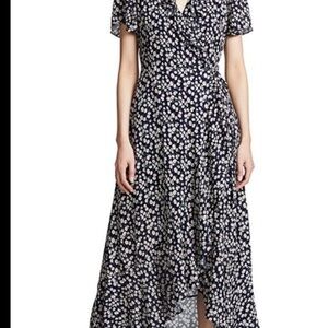 Lost +Wander Floral Frenzy Boho Wrap Dress size Large